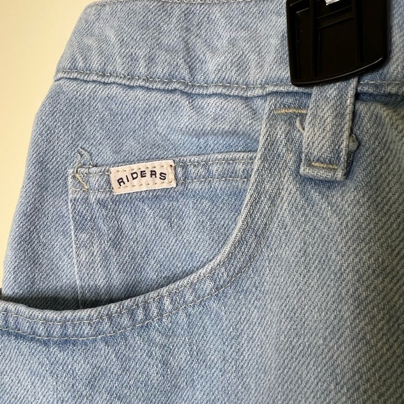 Vintage/Y2K Lee Riders High- Rise Light Wash Jean Shorts Plus Size 20W - Picture 3 of 5